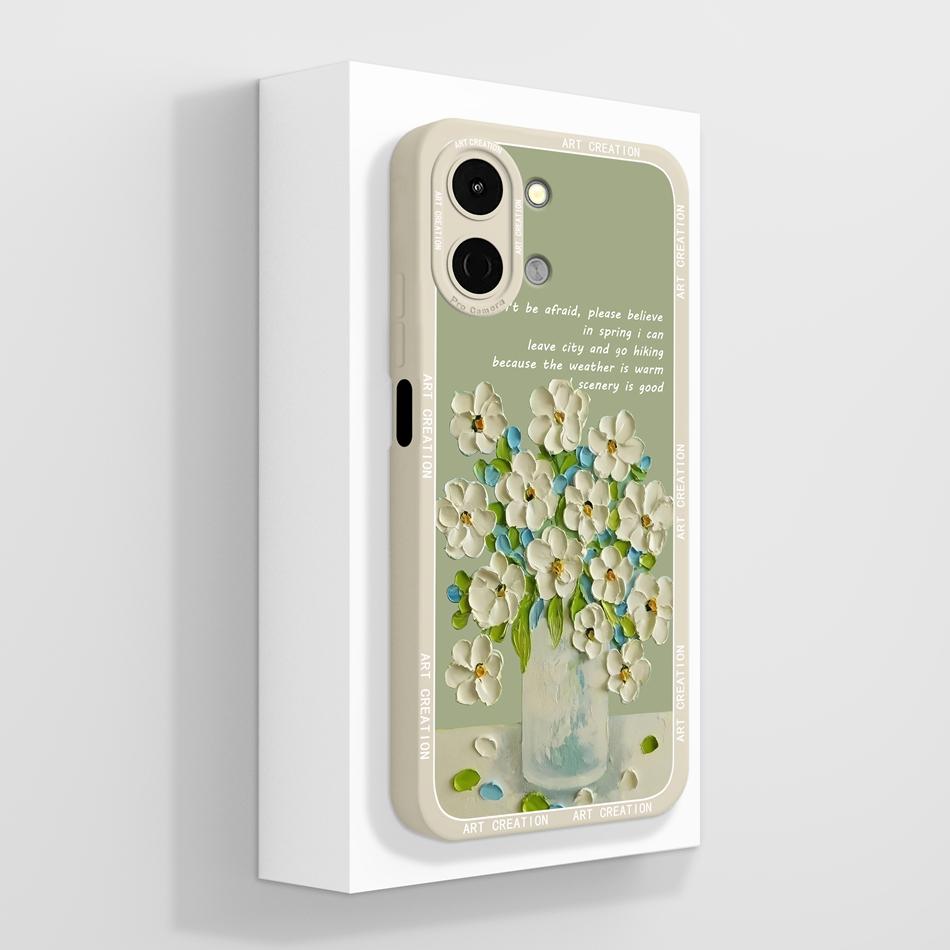 Artistic Style Case For Tecno Spark Go 3 / GO 2 / GO 1 1S / GO 2024 2025 Anti Drop Funda Soft Liquid Silicone Phone Back Cover