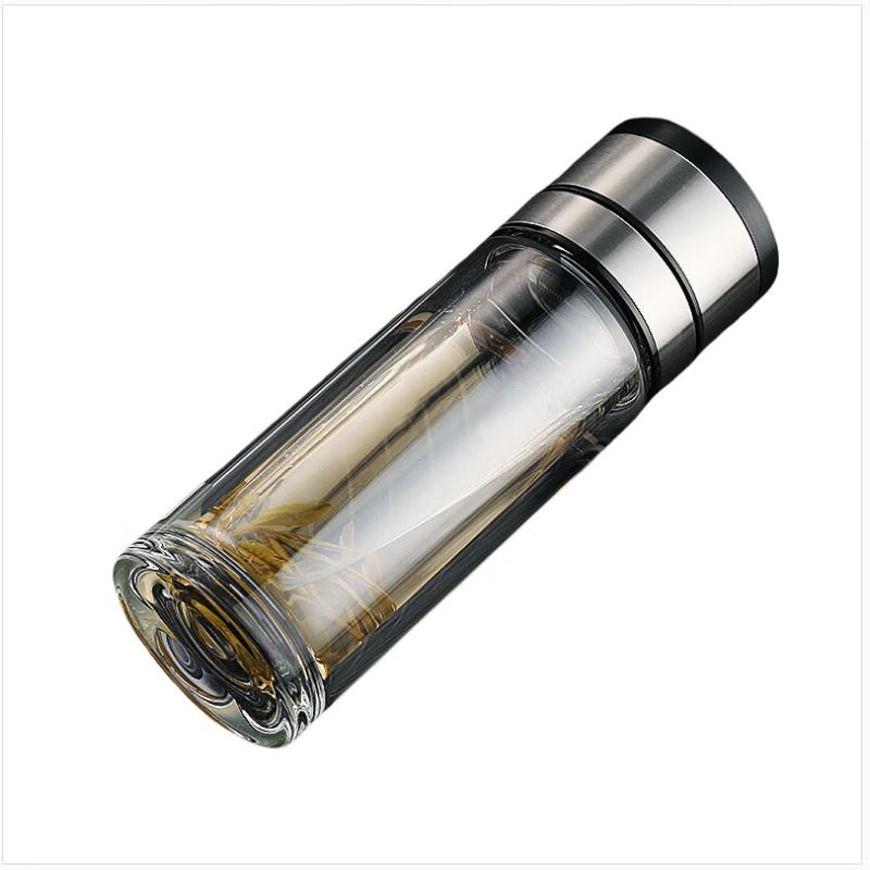 Snack Double-Walled High Borosilicate Glass Cup