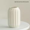 Nordic White Ceramic Vase for Fresh or Dried Flowers – Creative Tabletop Decor for Living Room