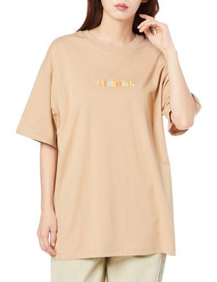 Milkfed Gradation Heart Top Free Size Women's S/S T-Shirt (103212013011), Beige,