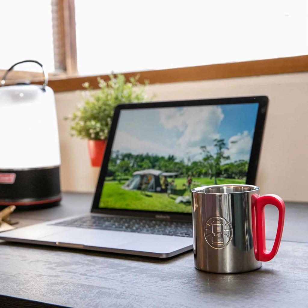 Coleman Stainless Steel Stainless Steel Camping Double-Walled Mug, 300cc, Double-Walled Construction,