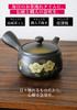 Tokoname-yaki Teapot (300ml) Made In Japan [Easy-to-clean Tea Strainer Included] Hand-painted by an Artisan, Featuring a Cherry Blossom and Mountain
