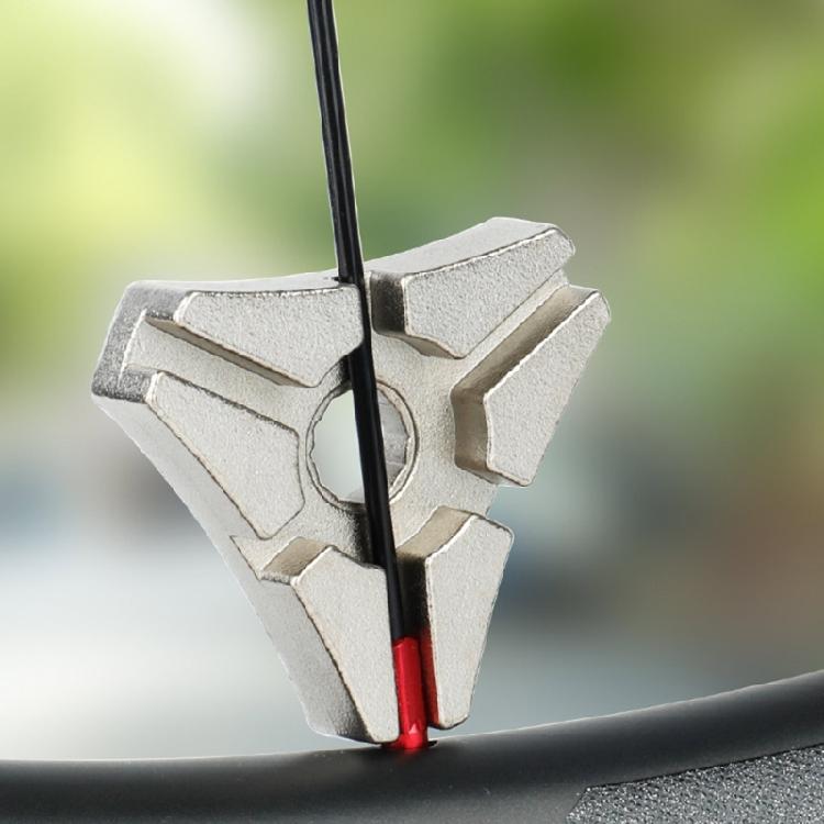 Square-Shaped Nipple Wrench 3 Size in One Truing Wrench Tools, 3.23/3.3/3.45mm