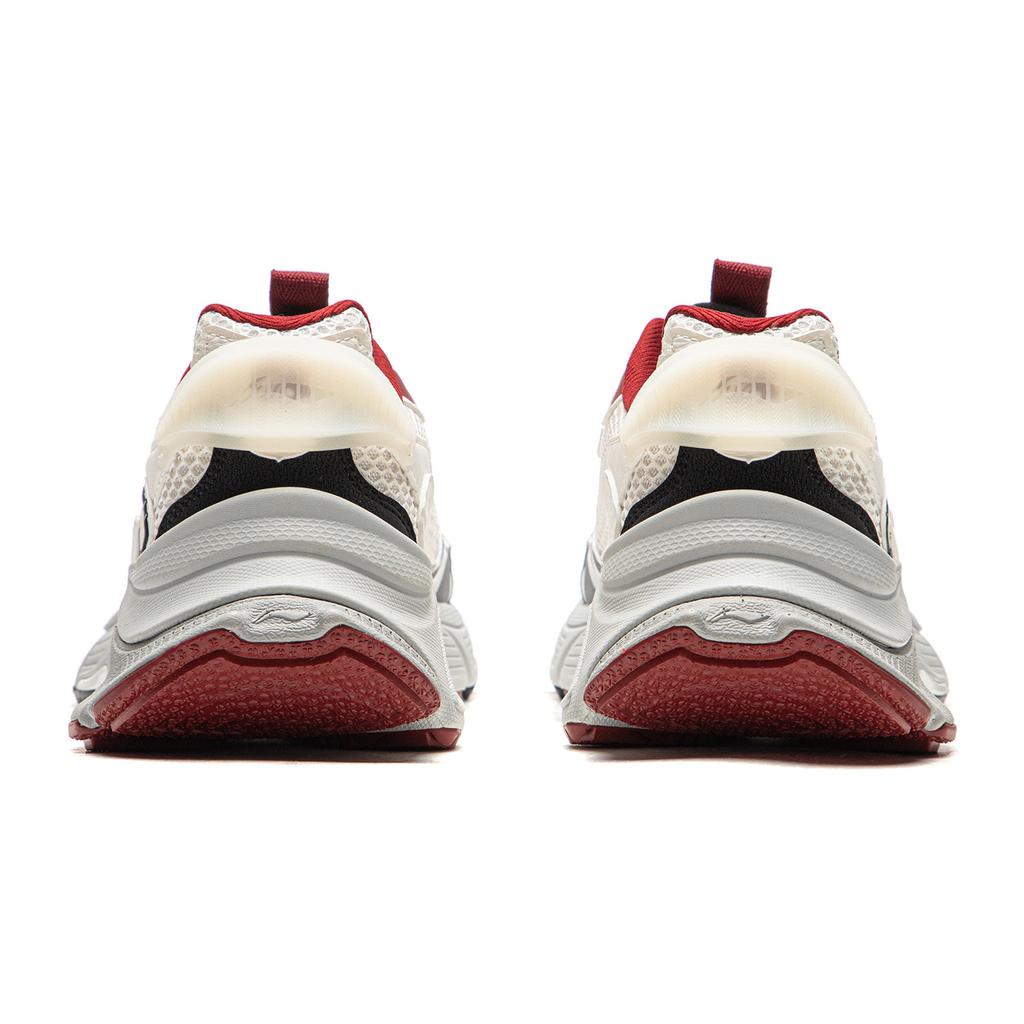 Li Ning Xingji Cushioning Abrasion Resistant Breathable Low top Chunky Sneakers Women's White Gray AGCW088-5