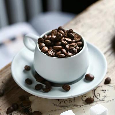 Solid Simple Cappuccino Coffee Cup and Plate Two Piece Set Ceramic Mug Simple Water Cup Coffee Cup Breakfast Cup Milk Cup