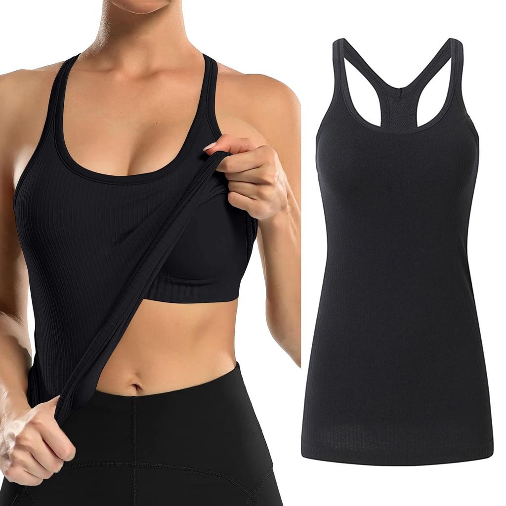 Breathable And Shock-absorbing Sports Bra With Chest Cushion And Herringbone Thread Top For External Wear