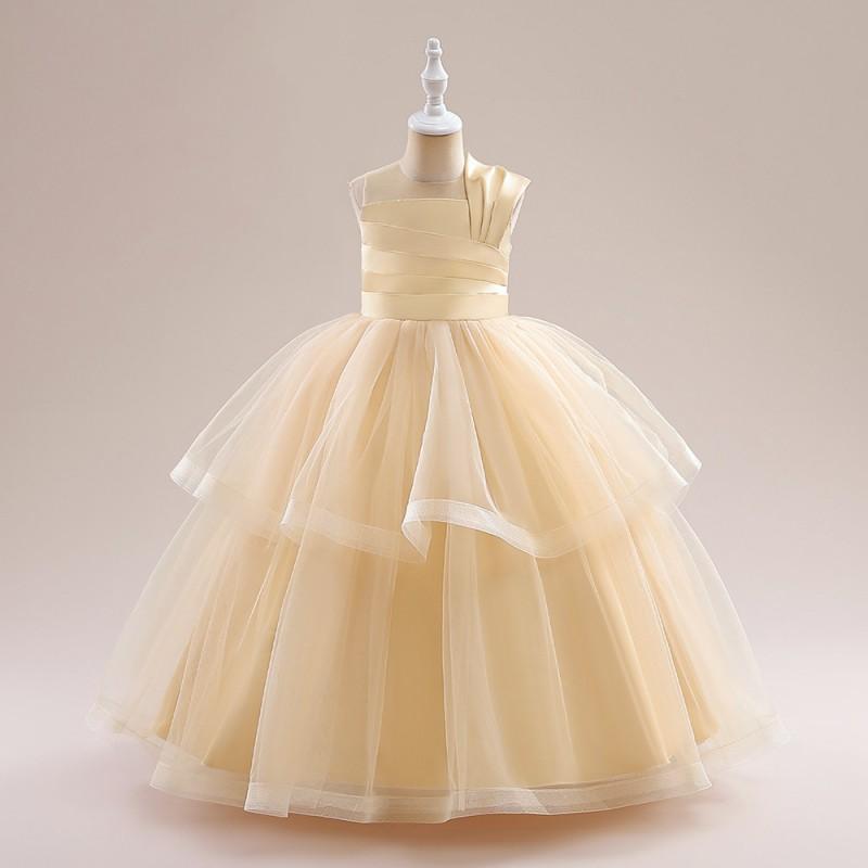 Mädchen Partykleid Kinder Festliches Kleid Tüll Prinzessin Geburtstag Hochzeit Veranstaltungen
