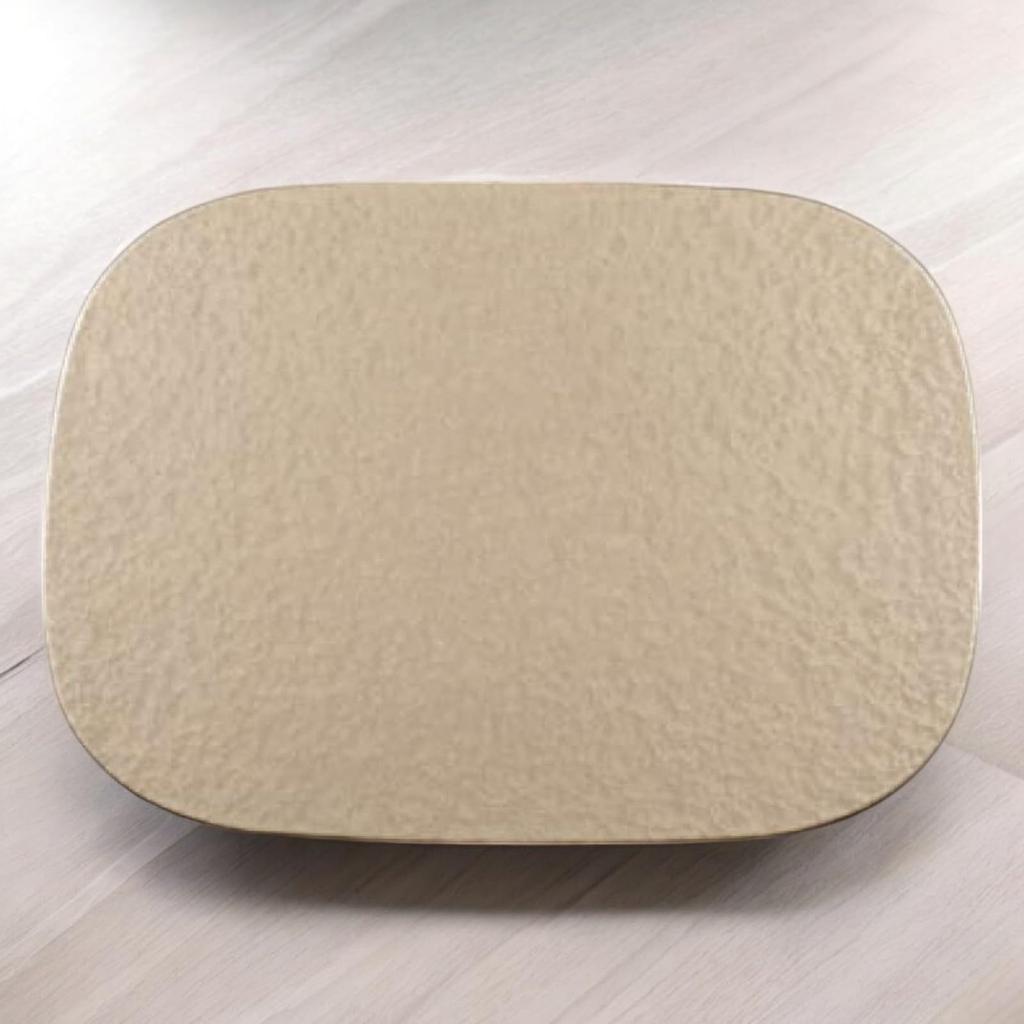 Gion Oban Tray in Champagne and Lacquerware Made in J-kitchens (Gion Oval) (42cm) Gold, Aqua, Black. (ABS Resin). Japan.