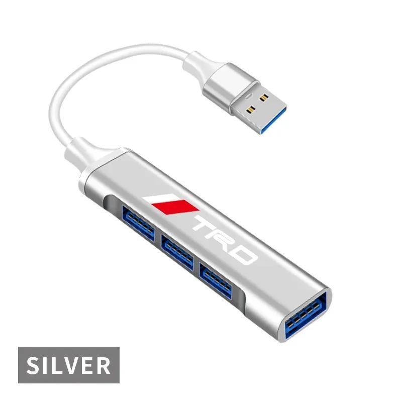 

4 порта USB 3.0 HUB TYPE-C Мульти Высокая передача данных Автомобильный адаптер Для Toyota Fortuner Chr Verso Prius Hiace Yaris Trd Corolla