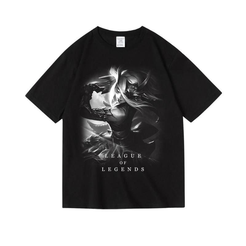 2024 Games LOL League of Legends Men's Printed Women's Cotton Crew Neck Short Sleeve Half Sleeve T-Shirt Men's Women's T-Shirt