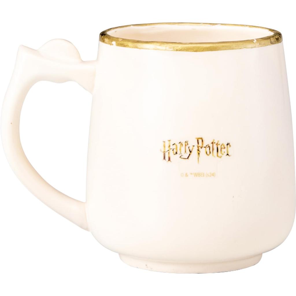 Harry Potter Time Turner Mug with Figure, Approx. 8 x 9 cm, 290ml, Wizarding World Merchandise, Gray, san4507
