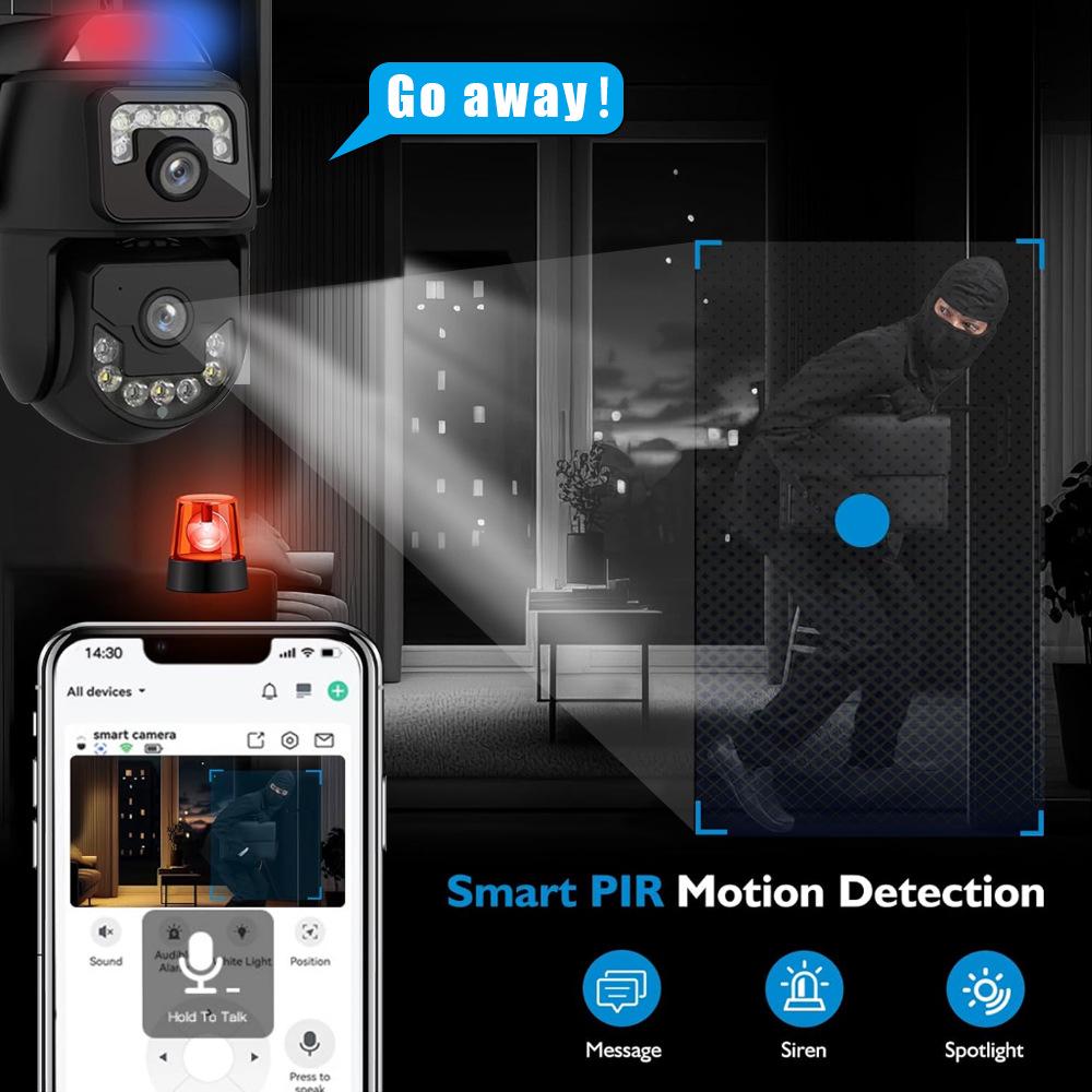Allwetter-4G-Kamera mit Solarenergie, 6 Megapixel HD-Aufnahme und Fern-Interkom