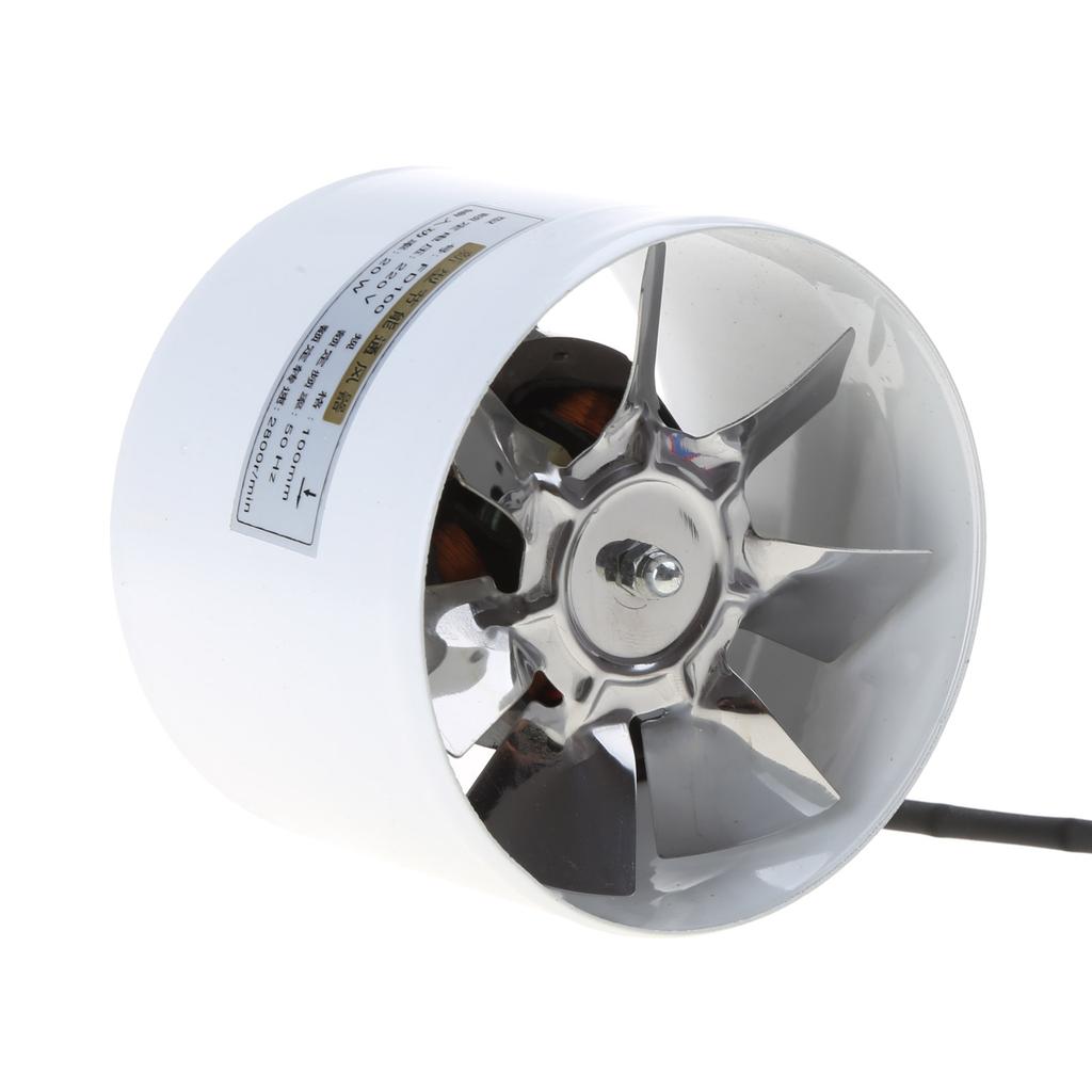 Pipe Exhaust Fan Duct Ceiling Air Ventilation Blower Booster Window Exhaustor Toilet Kitchen Vent Fan Duct Fan Low Noise