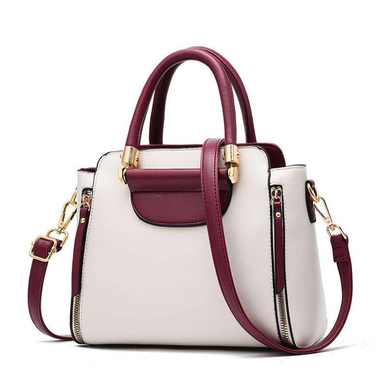 Women's Bags  New Fashion Women's Bags Hit Color Hand-held Bag Europeand The United States All-match Shoulder Messenger Bag