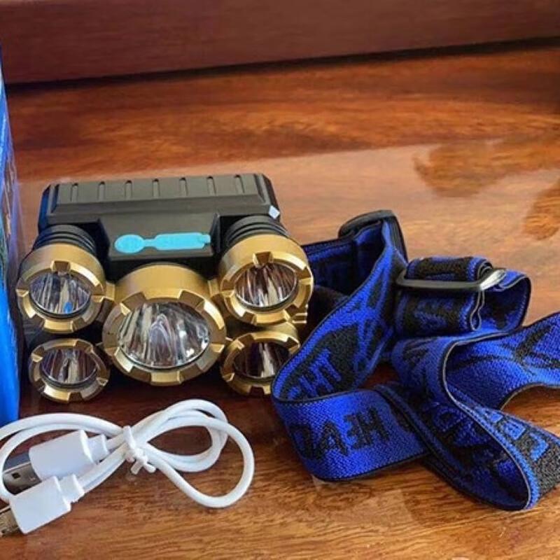 Pailide 5-LED Rechargeable Outdoor Headlamp