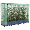 VidaXL Raised Planter with Rattan Look Cover 160x40x123 Cm, Garden Raised Planter, Raised Flower Bed, 4015826
