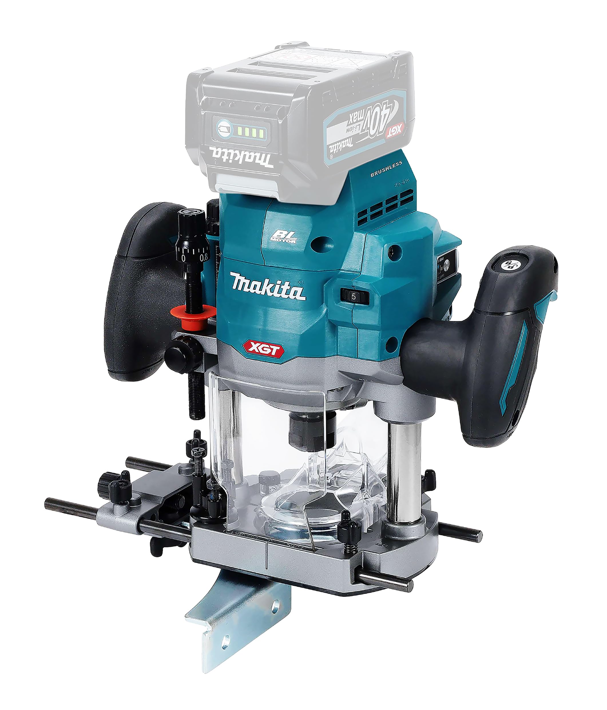 

Makita Rechargeable Router 40Vmax Sold Separately RP001GZ Battery/Charger
