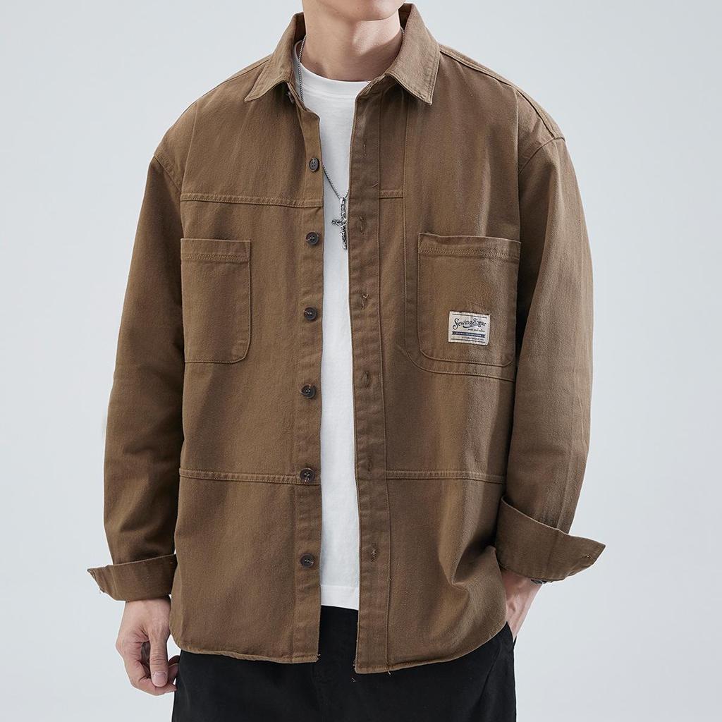Men's Japanese Style Casual Spring & Autumn Workwear Shirt Jacket