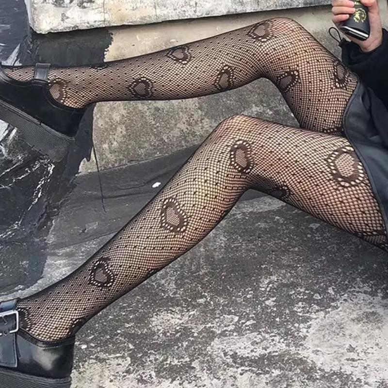 Women Lace Patterned Fishnet Tights High Waist Fishnets Leggings Net Stockings Pantyhose Thigh High Stockings Hosiery
