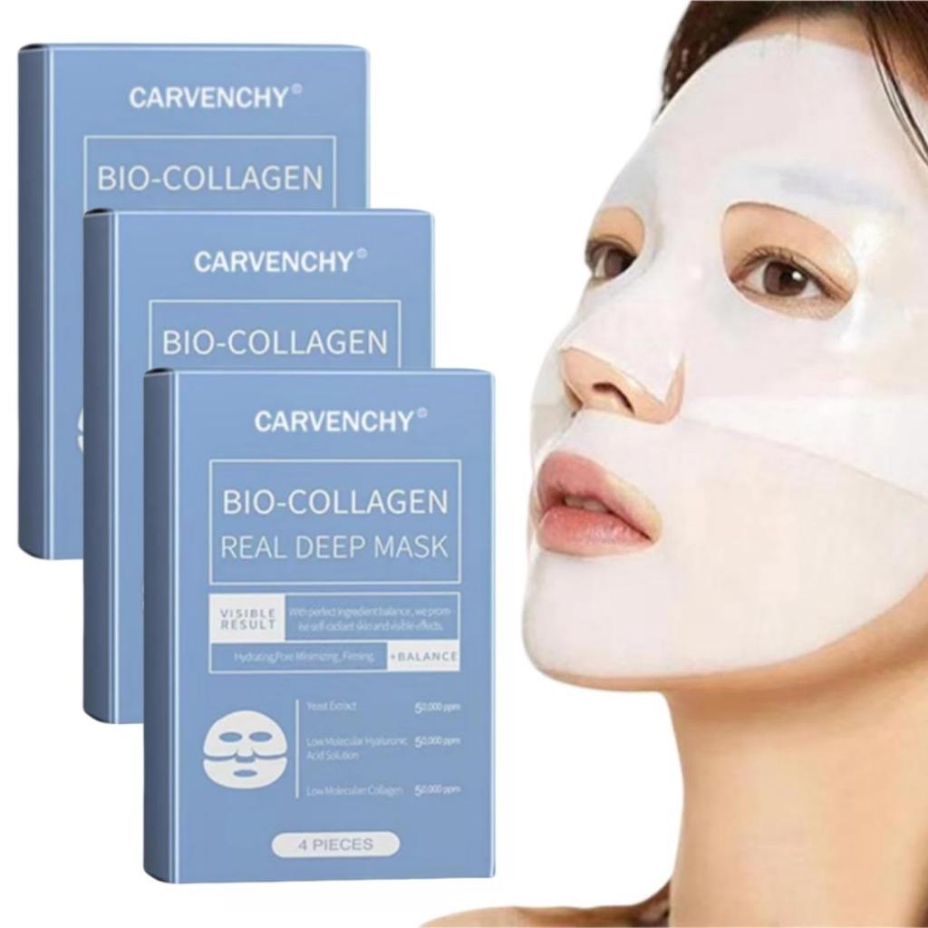 Bio Collagen Real Deep Mask tablets per Hydrogel Mask Highly Moisturizing Firm and Glossy Pore Care Dry and Sensitive Skin Cosmetics Collagen Mask