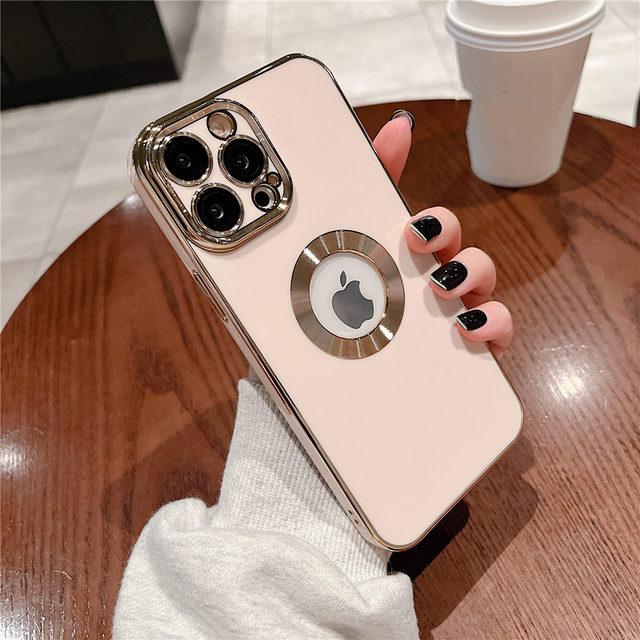 Dla Iphone 13 Pro Max Cover luksusowe poszycie etui na telefon ze szklaną folią zabezpieczającą obiektyw Funda Capa dla Iphone 12 11 Pro Max 13