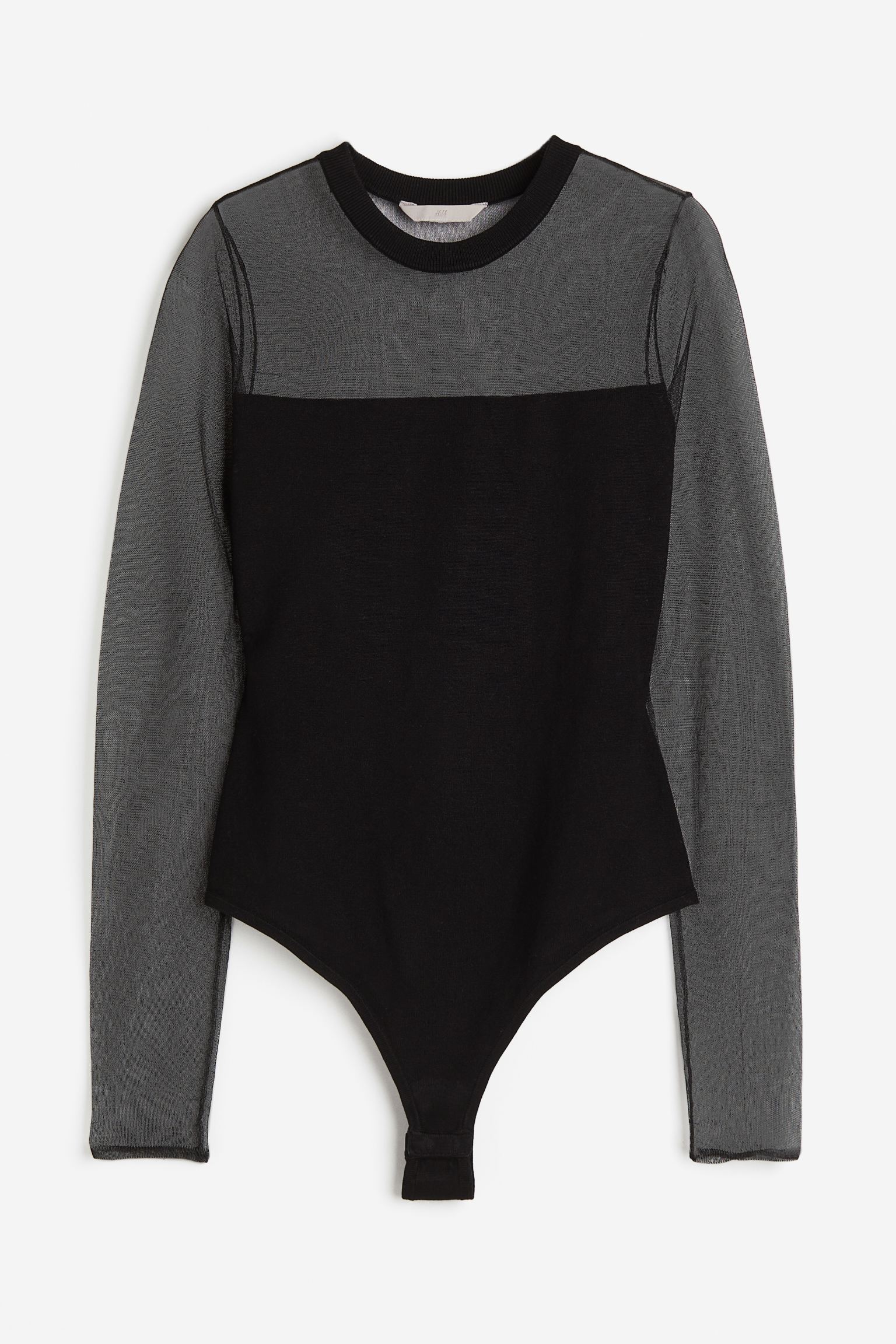 

Прозрачное боди в стрингах