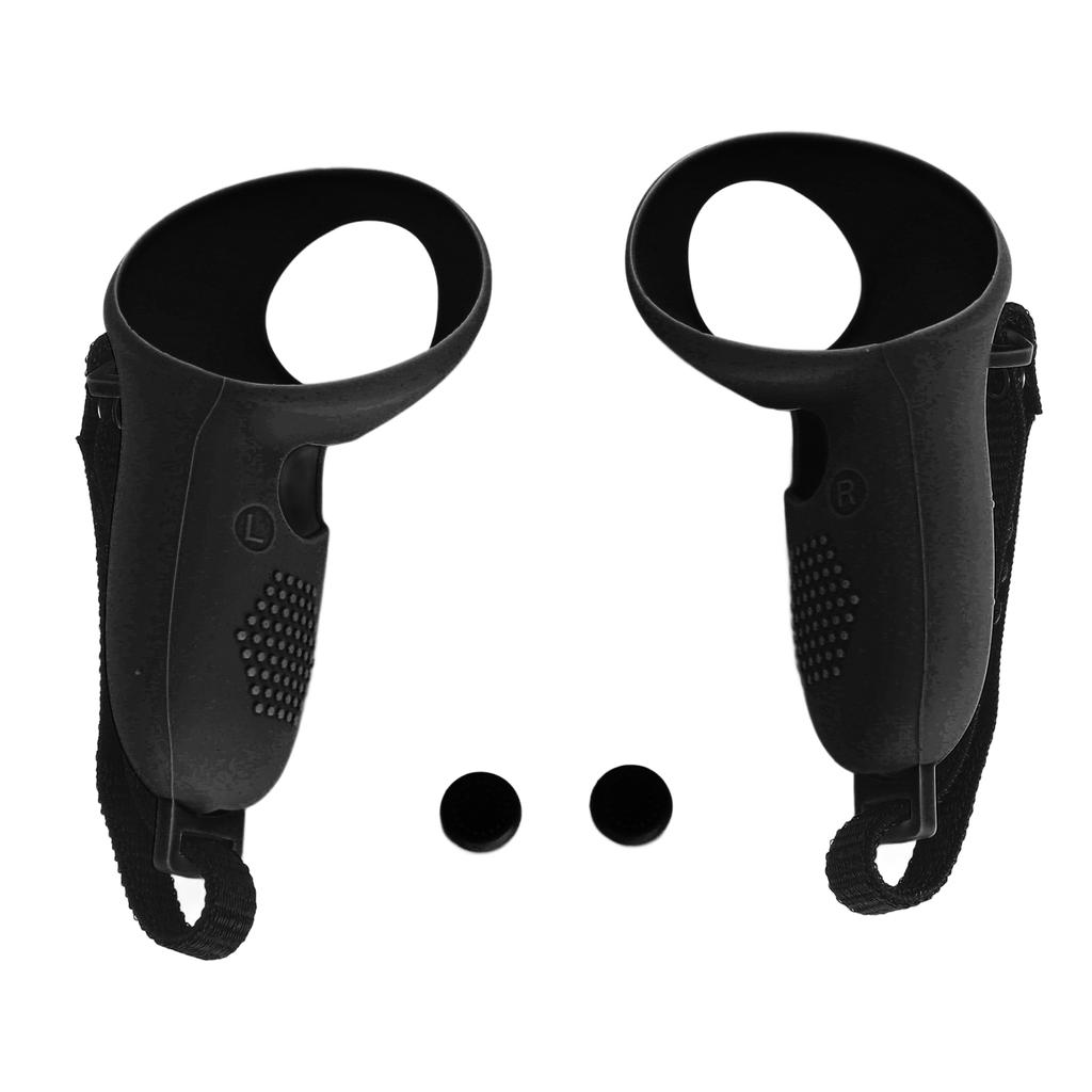 Silikonowe nakładki na uchwyty kontrolera VR Stabilne Zapobiegające poślizgowi Ochronne silikonowe nakładki na uchwyty z regulowanym paskiem na dłoń kontrolera