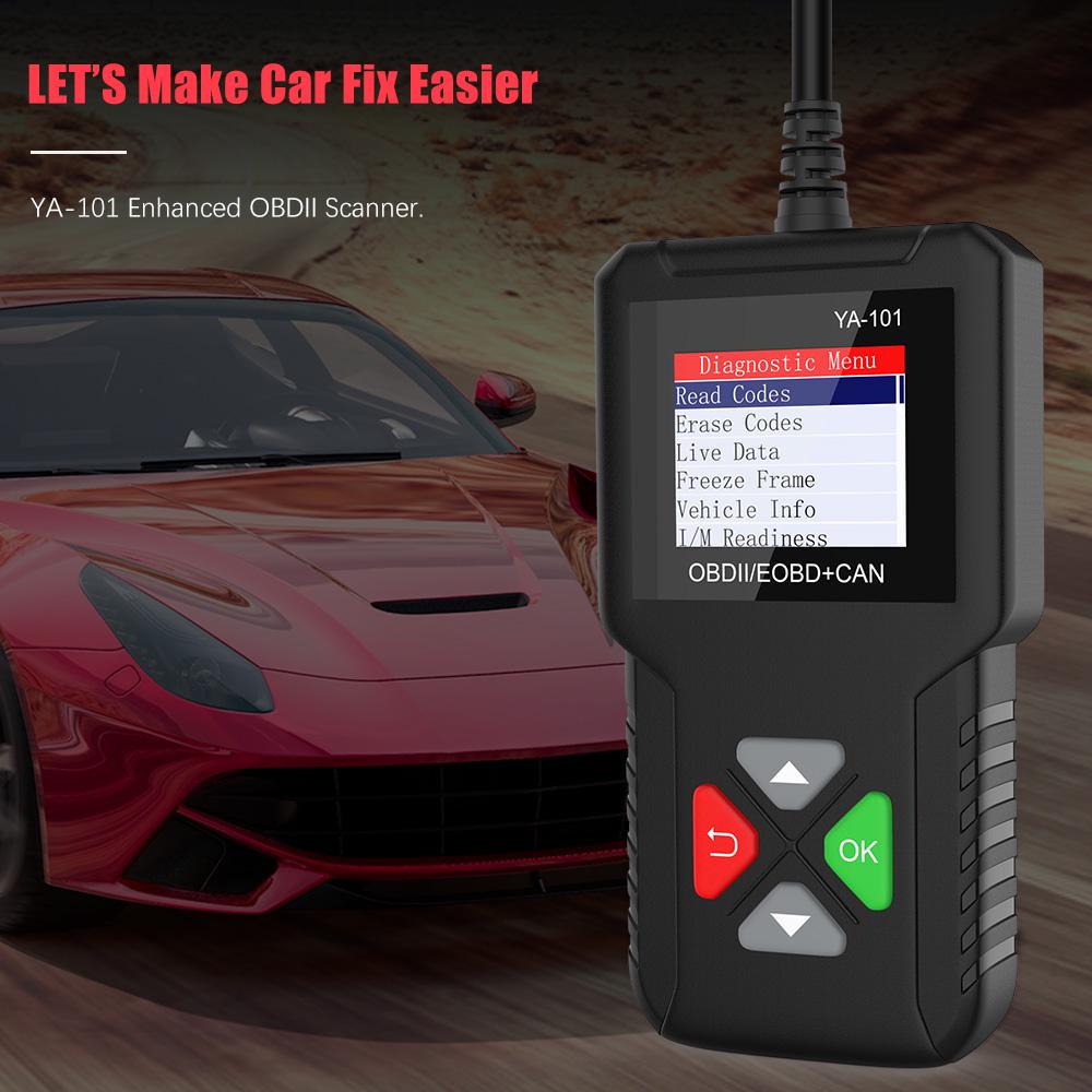 Buy YA101 OBDII/EOBD Code Reader OBD2 Scanner Check Engine Battery