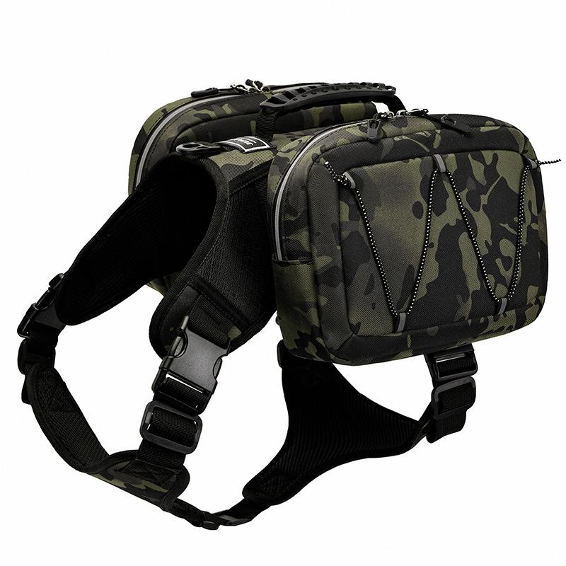 Large pet bag, dog self-backpack, dog bag, large-capacity dog backpack, snacks, going out to walk the dog, traction, explosion-proof rush