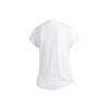 Adidas 3S Tie Tee Training Striped Short Sleeve T-Shirt Women Tops White DX7529