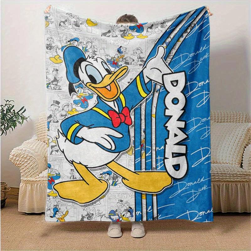1pc. Donald Duck Cartoon Blanket, Seasonal Universal Home Decor,Soft Flannel Throw Blanket, Versatile & Cozy for Bedroom, Living Room, Trave