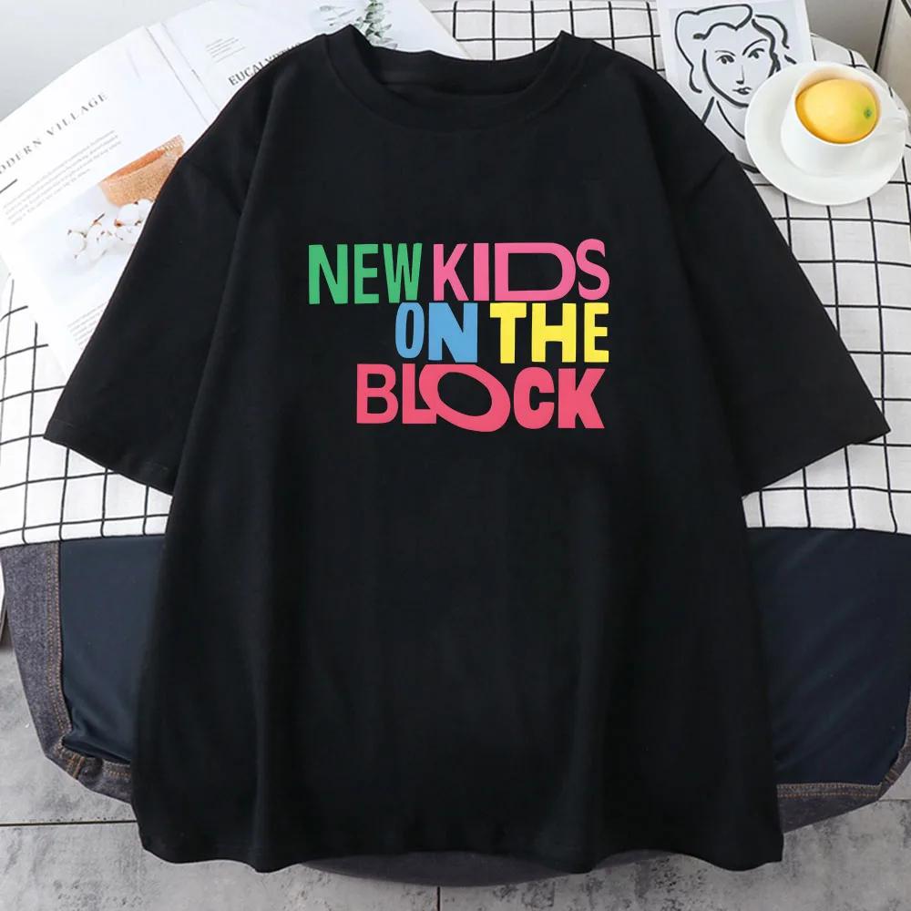 

NKOTB New Kids on The Block Tshirts Pop Music Band Printing Teeshirt Women Unisex Summer Cotton Tshirts High Quality Soft Tee Top 4XL