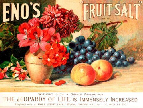 

Enos fruit sal Vintage Retro Metal Tin Sign Poster Plaque Garage Wall Decor AAluminum 20x30cm（7.8x11.8inch）