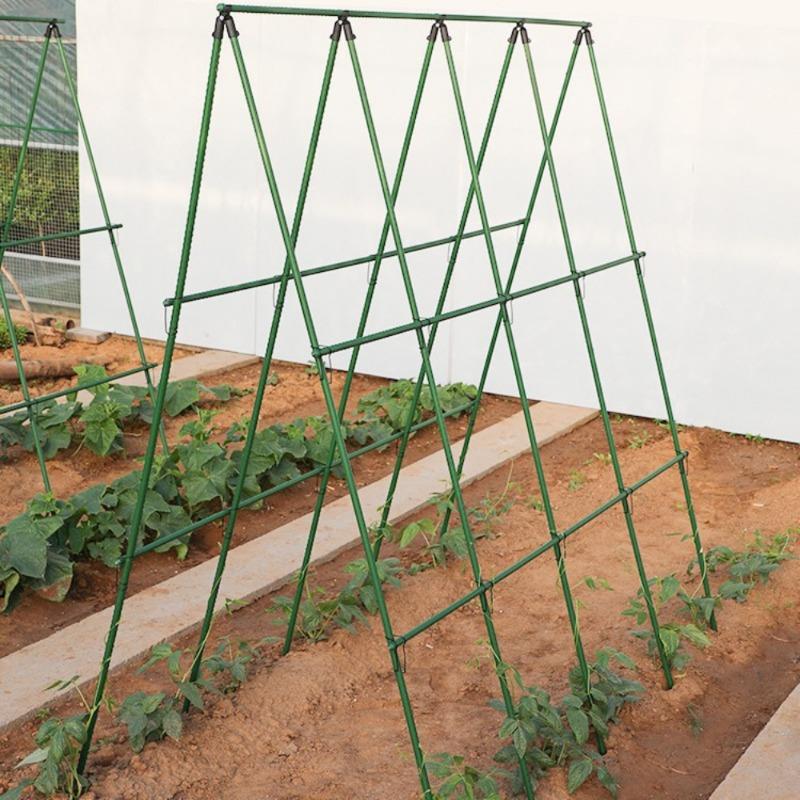Kletterhilfen Gurke Grüne Bohnen Rankgitter Tomatenranken Gemüsepflanzen Stützstangen Ummantelte Stahlrohre kunststoffbeschichtet