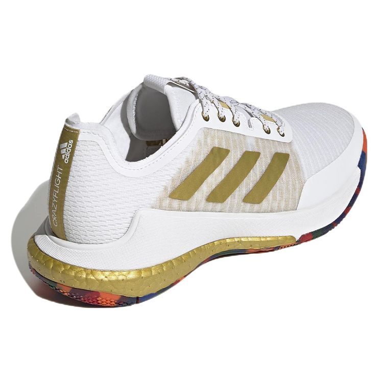 Adidas  Crazyflight White Gold Metallic Women Sneakers Cloud-White GY9265
