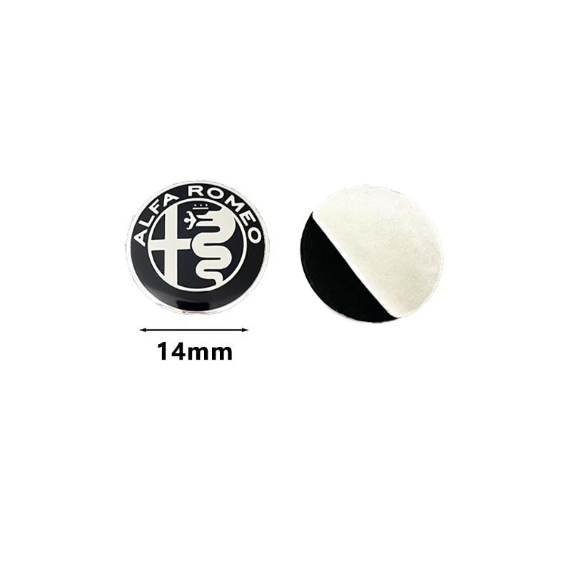 

For Alfa Romeo 156 159 147 4C 8C 166 Giulia Giulietta Mito Stelvio GT Car Key Stickers Auto Control Keychain Emblem Accessories 5Pcs