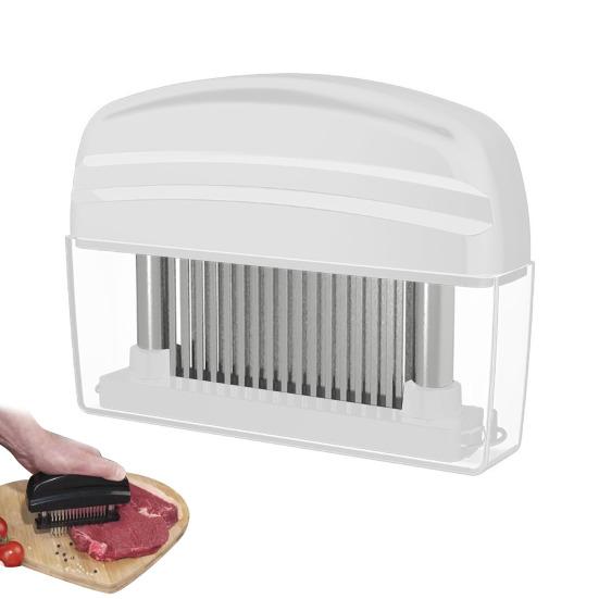 Manual Meat Tenderizer with 48 Needles Stainless Steel Meat Tenderizer Tool Beef Chicken Pork Meat Marinating Tool Kitchen Gadget