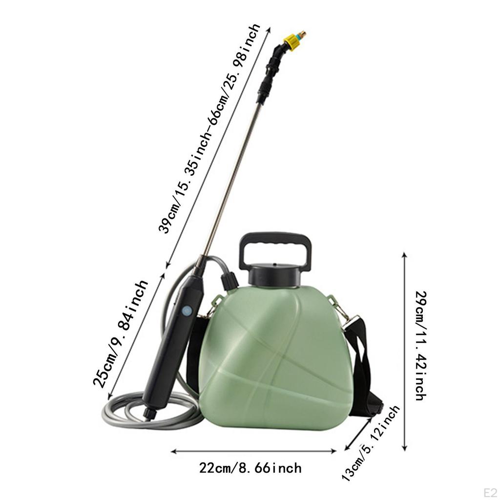 5 Liters Electric Plant Mister Sprayer Retractable Rod Portable Multifunctional USB Rechargeable for