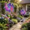 Rotating Solar Powered Windmill Lamp Waterproof Landscape Stake Lights  Wedding Courtyard