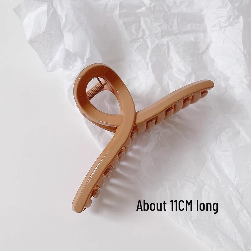 Large French Retro Claw Hair Clip for Elegant Women's Hairstyles.