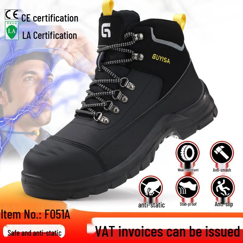 Atmungsaktive Antistatische Durchtrittsichere Anti-Quetsch-Sicherheitsarbeitsschuhe mit Fly-Knit