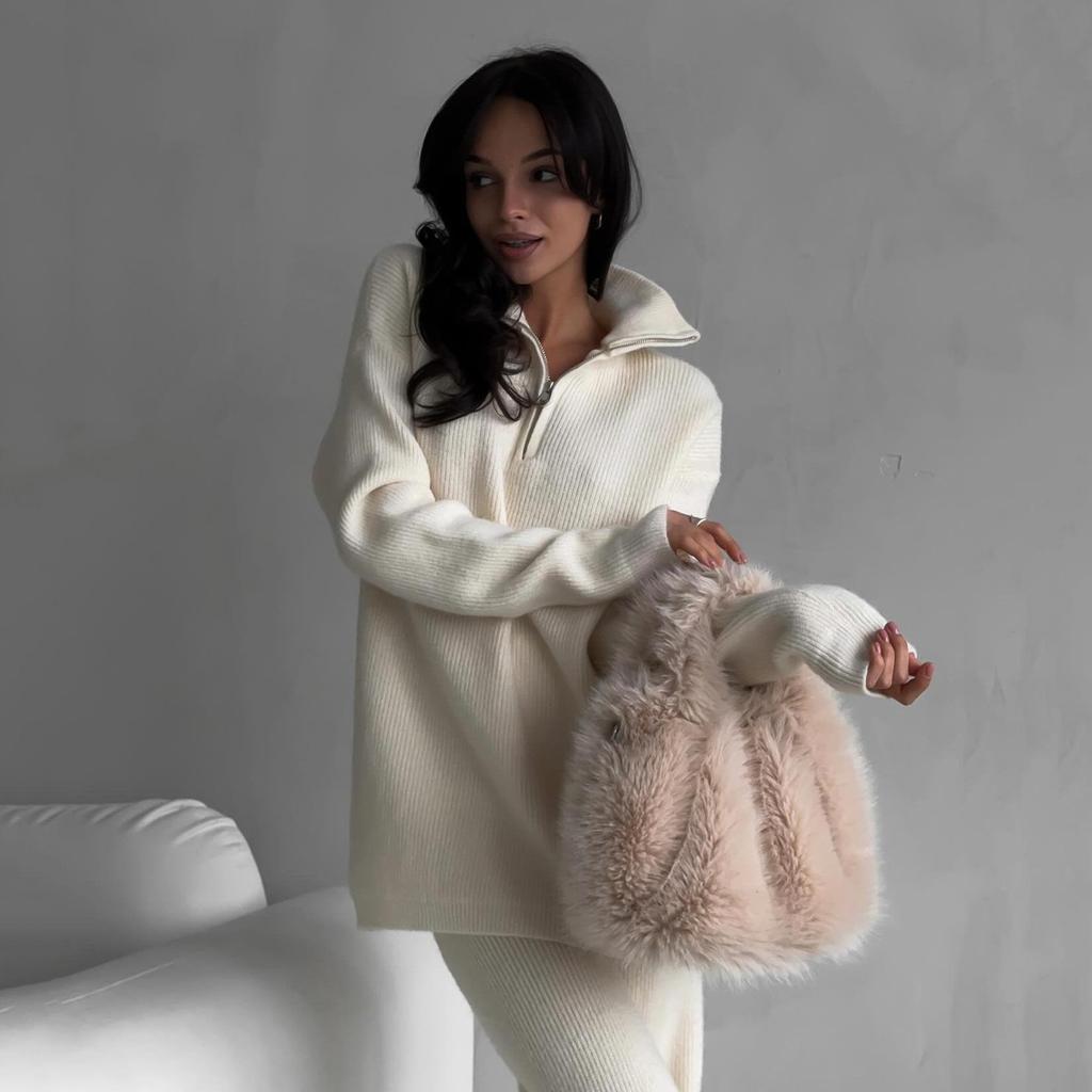 Women Solid Color Long Sleeve Hooded Hoodies Suit Autumn Winter Loose Top Wide Leg Pants