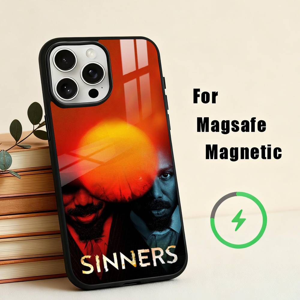 S-Sinners M-Movie-E W-Wallpaper Phone Case For iPhone 17,16,15,14,13,12,Plus,Pro,Max for Magsafe Magnetic Wireless Charging iPhone17