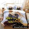 3D Anime Spice and Wolf Bedding Set Single Twin Full Queen King Size Bed Set Adult Kid Bedroom Duvet Cover Sets Home Textiles