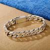 Vintage style Cuban chain bracelet, bracelet jewelry, hip-hop style bracelet jewelry