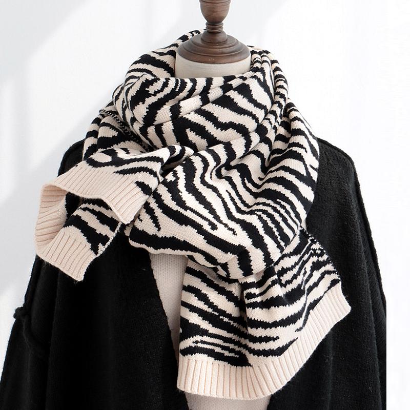 Imitation Cashmere Women Scarf Autumn Winter Stripe Scarve Pashmina Mujer Femme Foulard Bufanda Wrap Shawls Echarpe Hiver Pareo