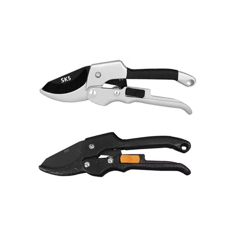 Sk5 Steel Pruning Shears Ultra Sharp Cutting Blade Non Slip Ergonomic Handle Perfect For Home Gardening Tree Branch Trimming