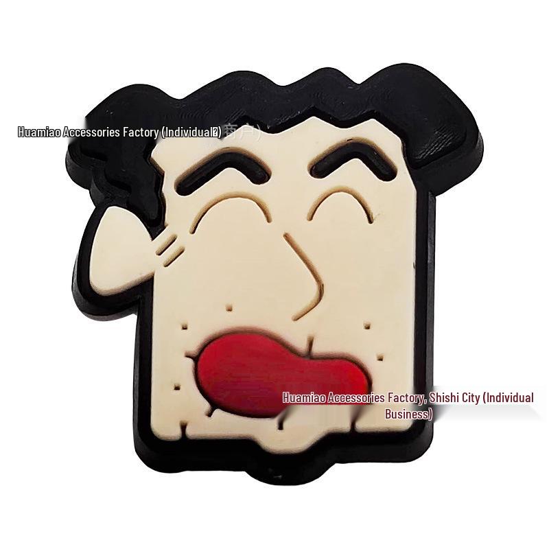Charms para Zapatos de Dibujos Animados Crayon Shin-chan - Accesorios Desmontables de Goma PVC para Zapatos con Agujeros
