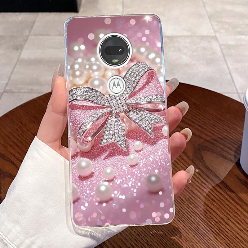 Żelowe Etui Do Motorola Moto G7 Plus/Moto G7 Play /Moto G7 Power Fundas Przezroczyste Silikonowe Miękkie TPU Pokrowiec Uroczy Kot Ochronne Etui