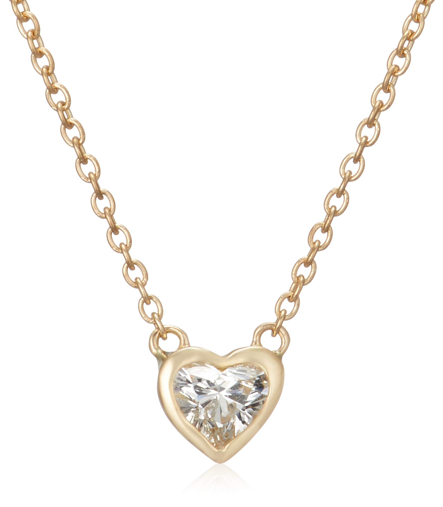

ESTELLE [WEB EXCLUSIVE] Diamond 18K Yellow Gold Heart Motif Necklace (0.18ct) 0344-1726-0016-0000